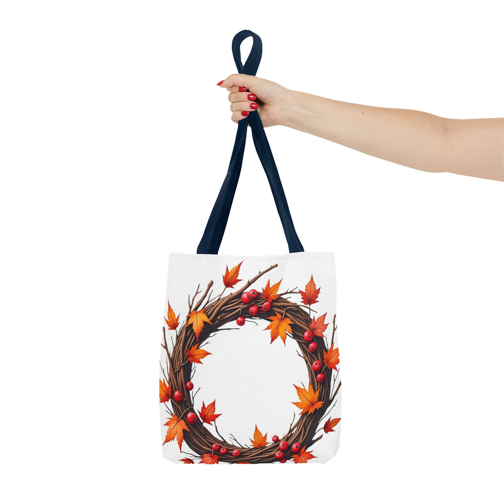 Autumn Leaf Wreath Tote Bag