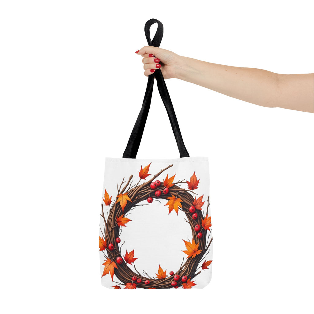 Autumn Leaf Wreath Tote Bag