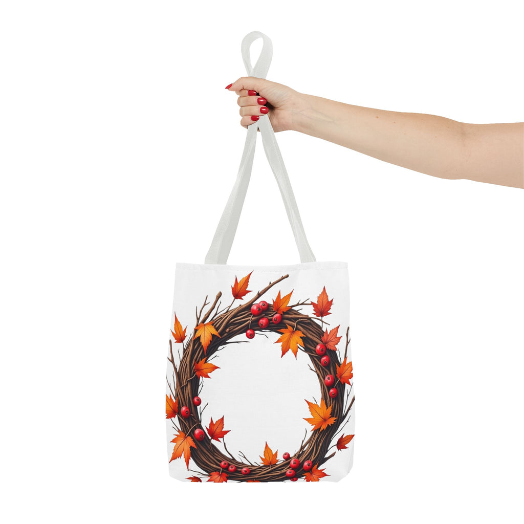 Autumn Leaf Wreath Tote Bag