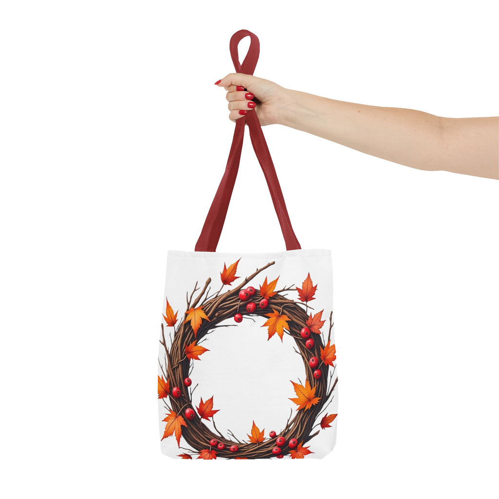 Autumn Leaf Wreath Tote Bag